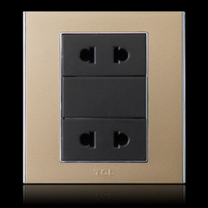 Legrand Wall Switch(Golden)  4-holes Multifunctional socket