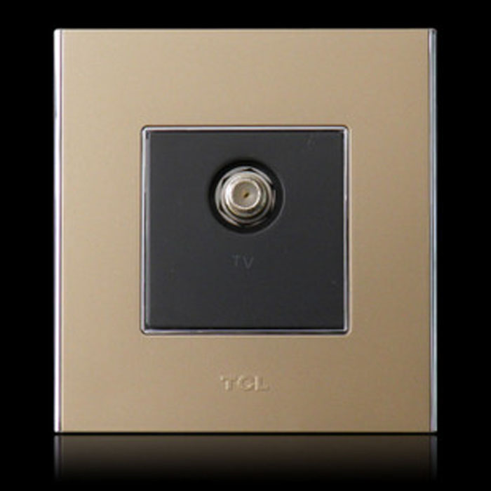 Legrand Wall Switch(Golden)  CATV Socket