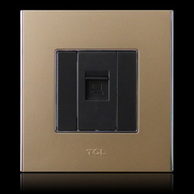 Legrand Wall Switch(Golden)  Single RJ45 Socket
