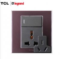 Legrand Wall Switch(Purple) 3-holes Multifunctional socket